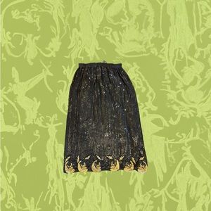 100% SILK AND SEQUINED EMBROIDERY SKIRT MADE IN INDIA!!